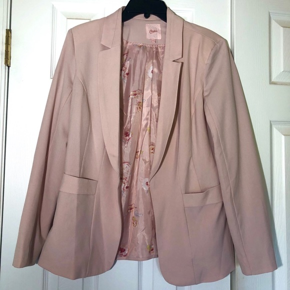 dusty pink blazer